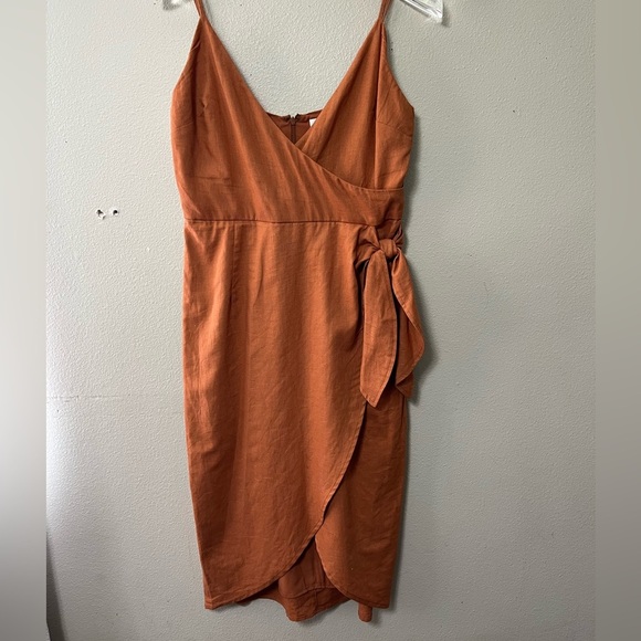 ORCHID DRESS IN TERRACOTTA, Lovers and Friends, size M - Picture 2 of 12